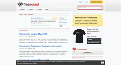Desktop Screenshot of freesound.org