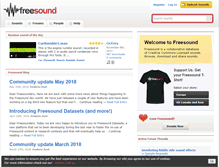 Tablet Screenshot of freesound.org